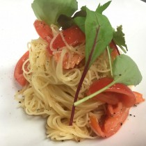 土佐香美フルーツトマトの冷製カッペリーニ